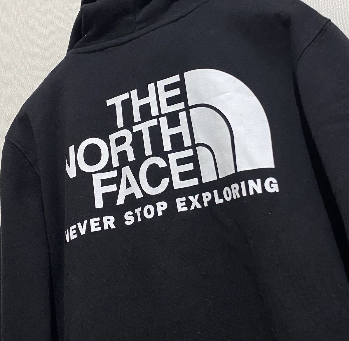 即決 送料無料 新品 US M ノースフェイス スローバック スウェット パーカー ブラック THE NORTH FACE