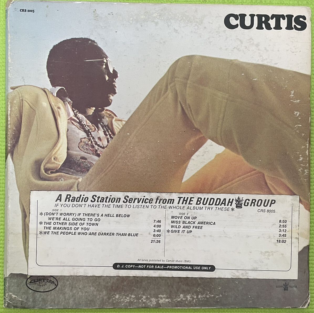 Soul sampling raregroove record ソウル　サンプリング　レアグルーブ　レコード　Curtis Mayfield / Curtis promo 1970_画像1