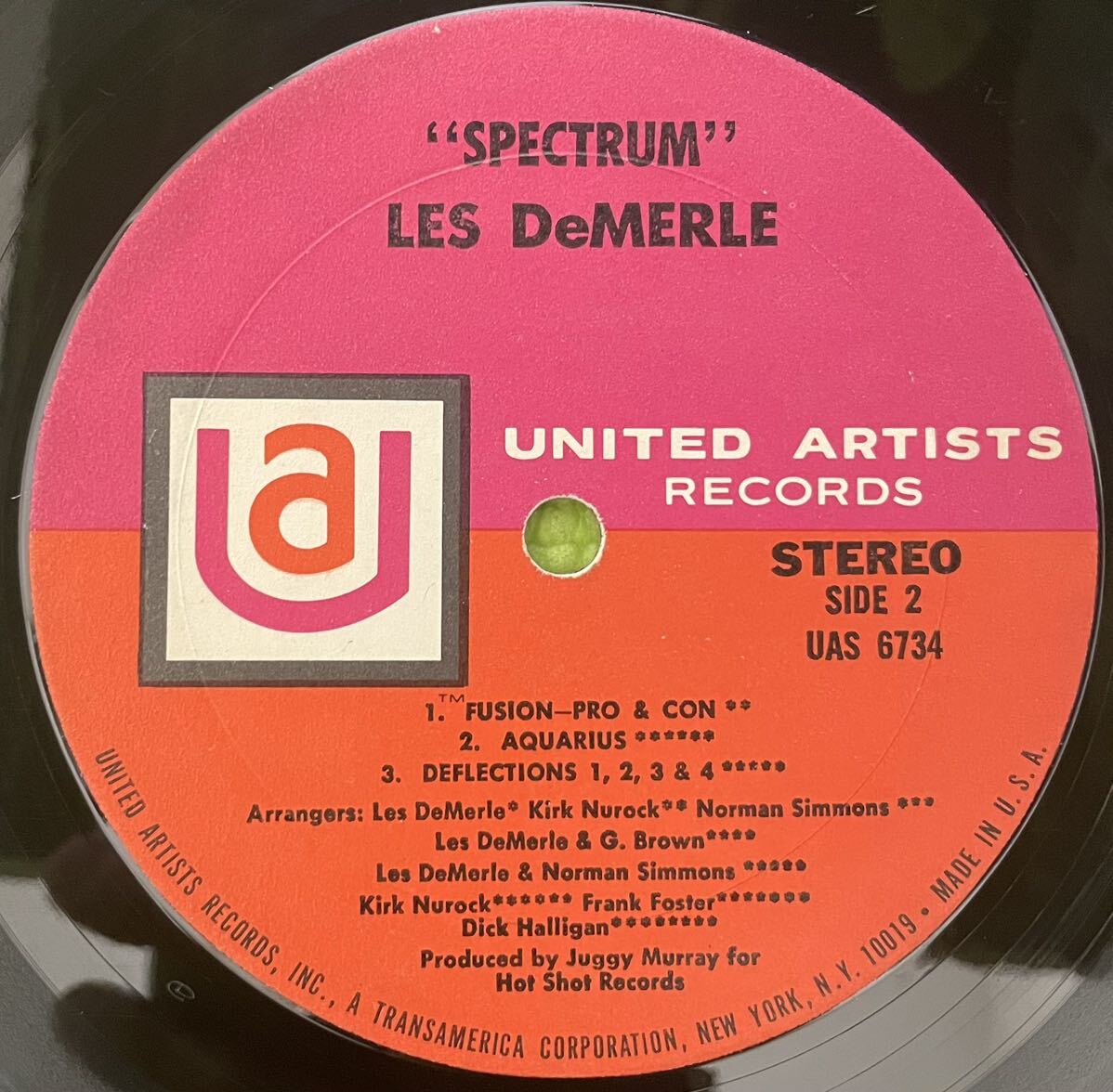 Jazz sampling raregroove record ジャズ サンプリング レアグルーブ レコード Les Demerle Spectrum(LP) 1969の画像4