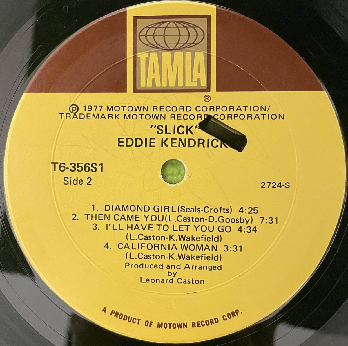 Soul sampling raregroove record ソウル サンプリング レアグルーブ レコード Eddie Kendricks Slick(LP) 1977の画像4