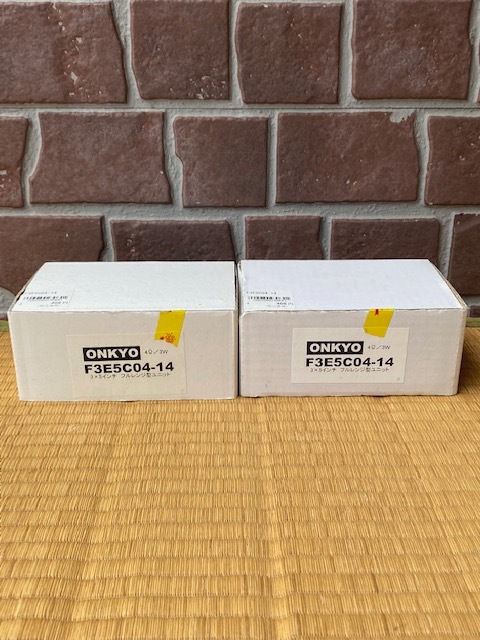 ONKYO スピーカー F3E5C04-14 4Ω 2点セット 紙箱付 の画像9