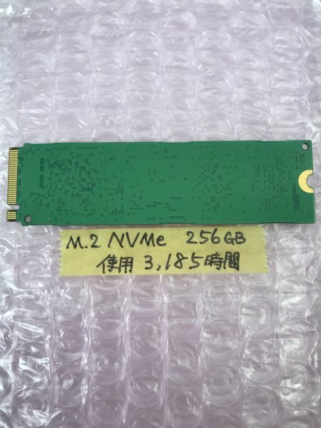 M.2 NVMe 256GB SSD x 1コ入【動作確認済み】SAMSUNG PM961、MZ-VLW2560、MZVLW256HEHP-000L7、3,185Hの画像2