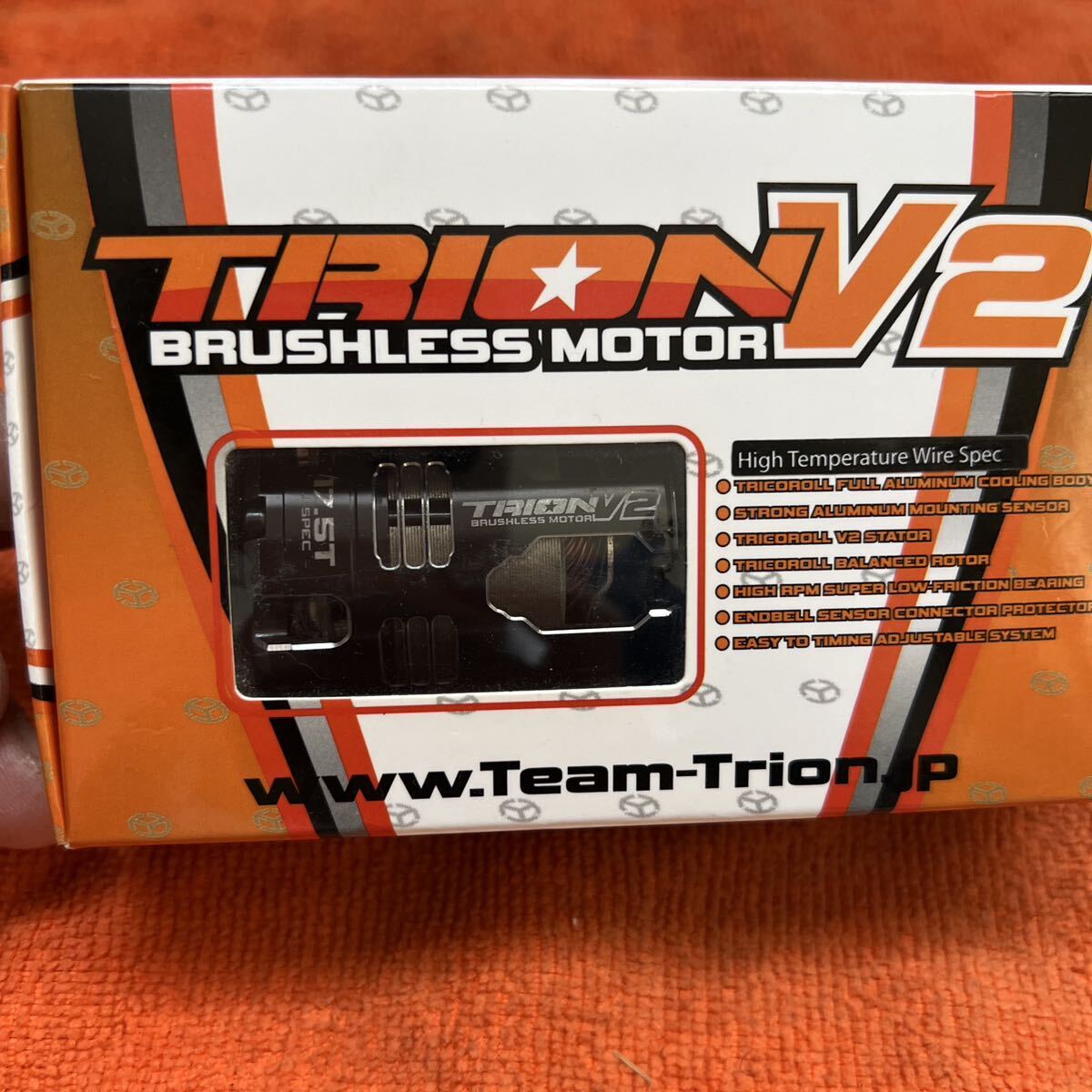 TRION V2ブラシレスモーター 17.5T 13ミリローター中古品　_画像1