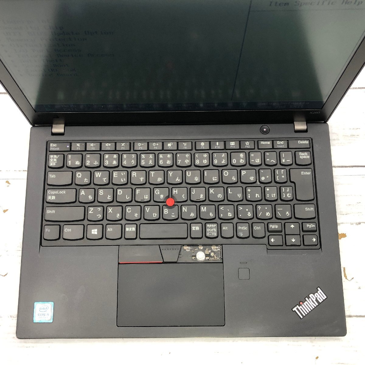 【難あり】 Lenovo ThinkPad X280 20KF-0036JP Core i5 8250U 1.60GHz/8GB/256GB(NVMe) 〔A0622〕の画像3