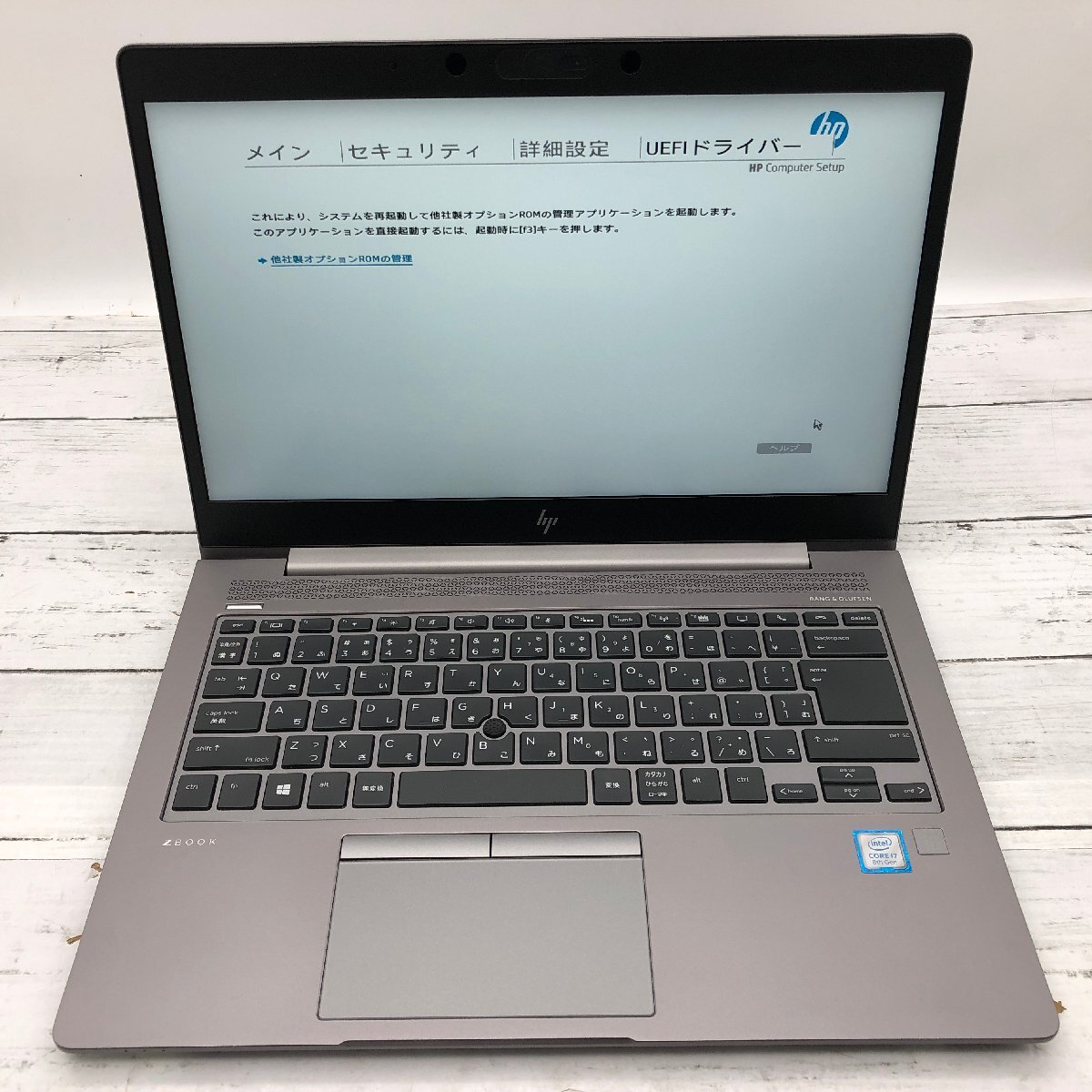 Hewlett-Packard HP ZBook 14u G5 Core i7 8550U 1.80GHz/16GB/512GB(NVMe) 〔C0409〕の画像2