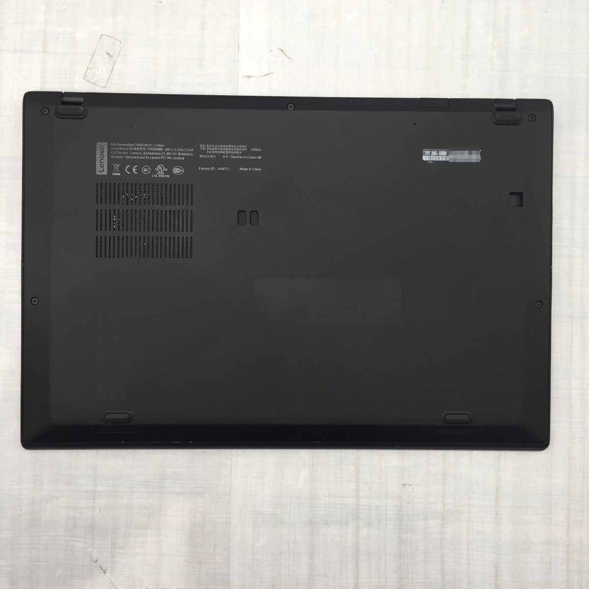 Lenovo ThinkPad X1 Carbon 20KG-S4S800 Core i7 8650U 1.90GHz/16GB/256GB(NVMe) 〔B0801〕_画像10