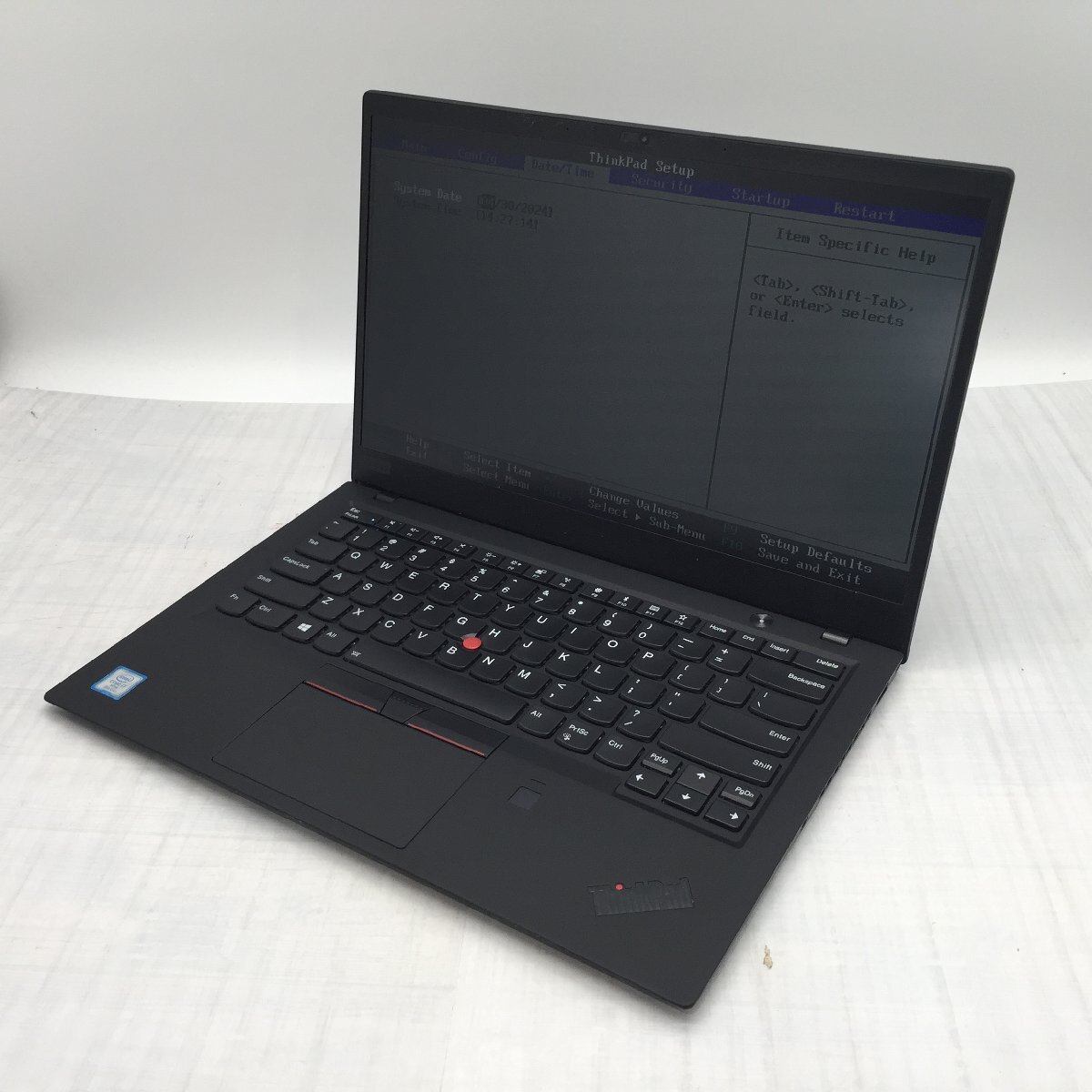 Lenovo ThinkPad X1 Carbon 20KG-S4S800 Core i7 8650U 1.90GHz/16GB/256GB(NVMe) 〔B0801〕の画像1