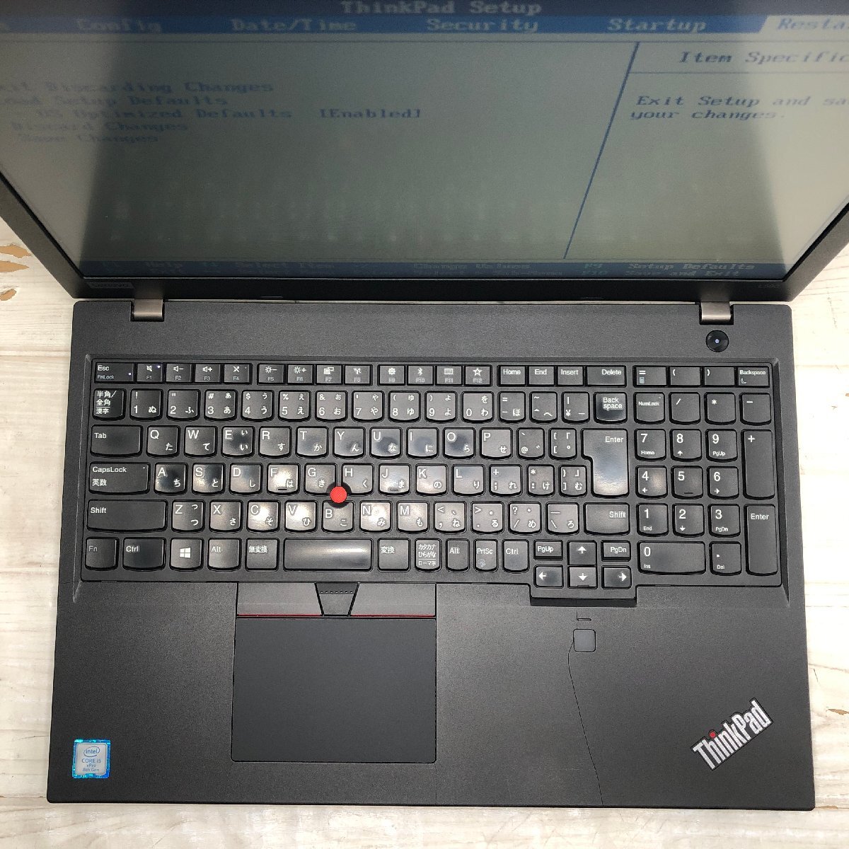 Lenovo ThinkPad L580 20LX-S1YY00 Core i5 8350U 1.70GHz/16GB/256GB(NVMe) 〔A0314〕_画像3