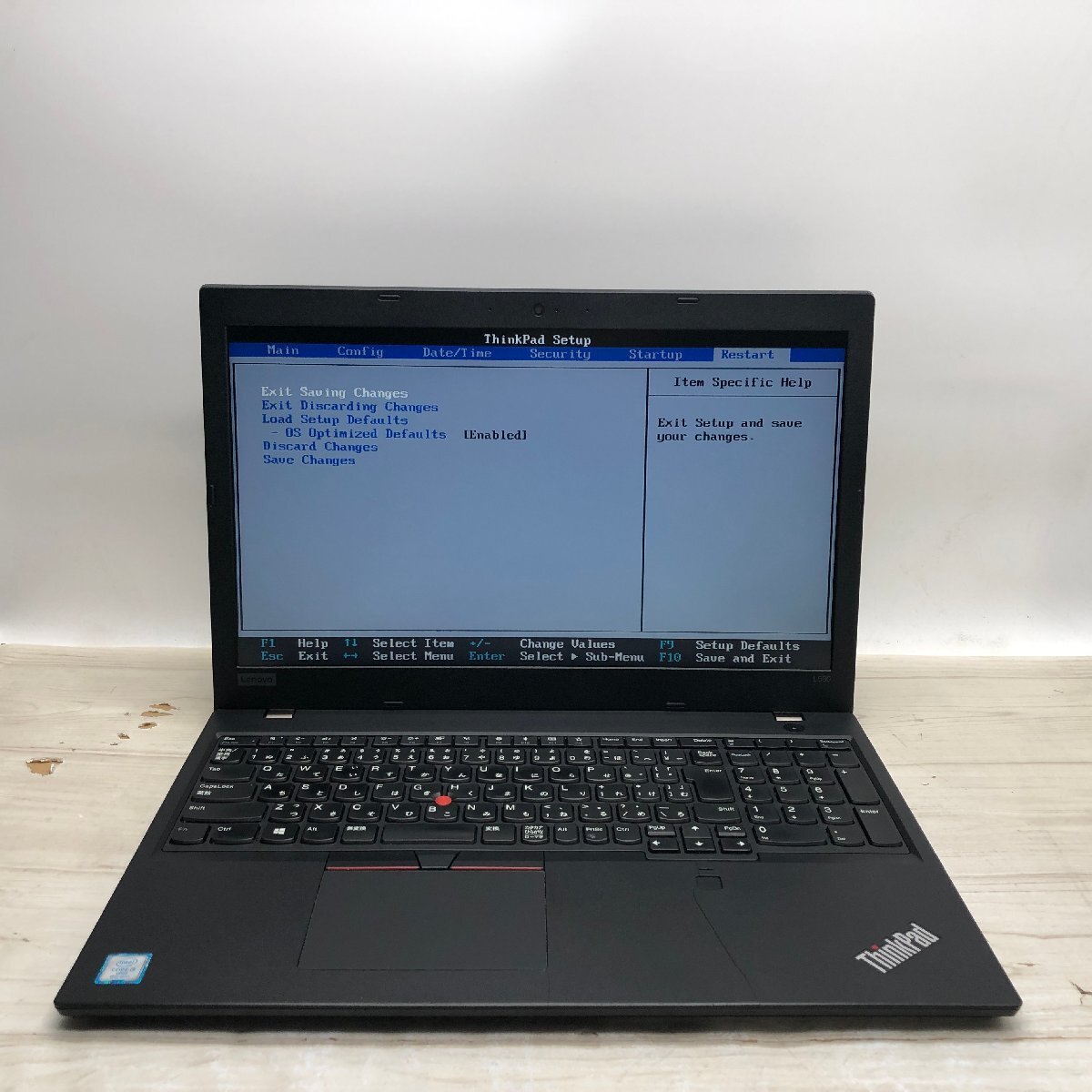 Lenovo ThinkPad L580 20LX-S1YY00 Core i5 8350U 1.70GHz/16GB/256GB(NVMe) 〔A0314〕の画像2