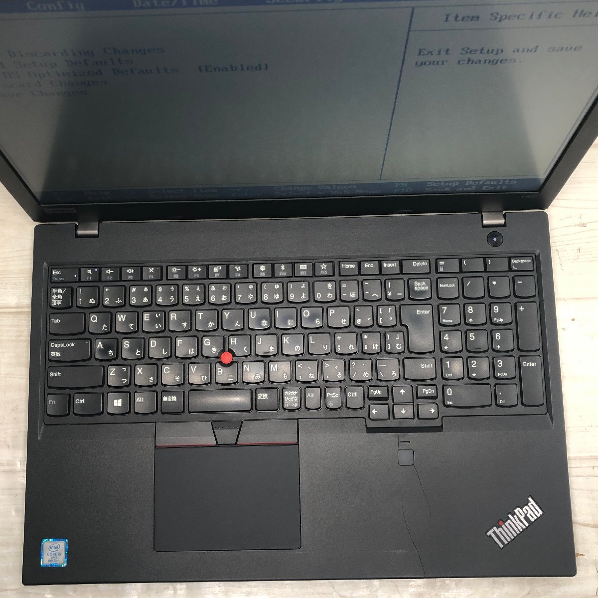 Lenovo ThinkPad L580 20LX-S1YY00 Core i5 8350U 1.70GHz/16GB/256GB(NVMe) 〔A0629〕_画像3