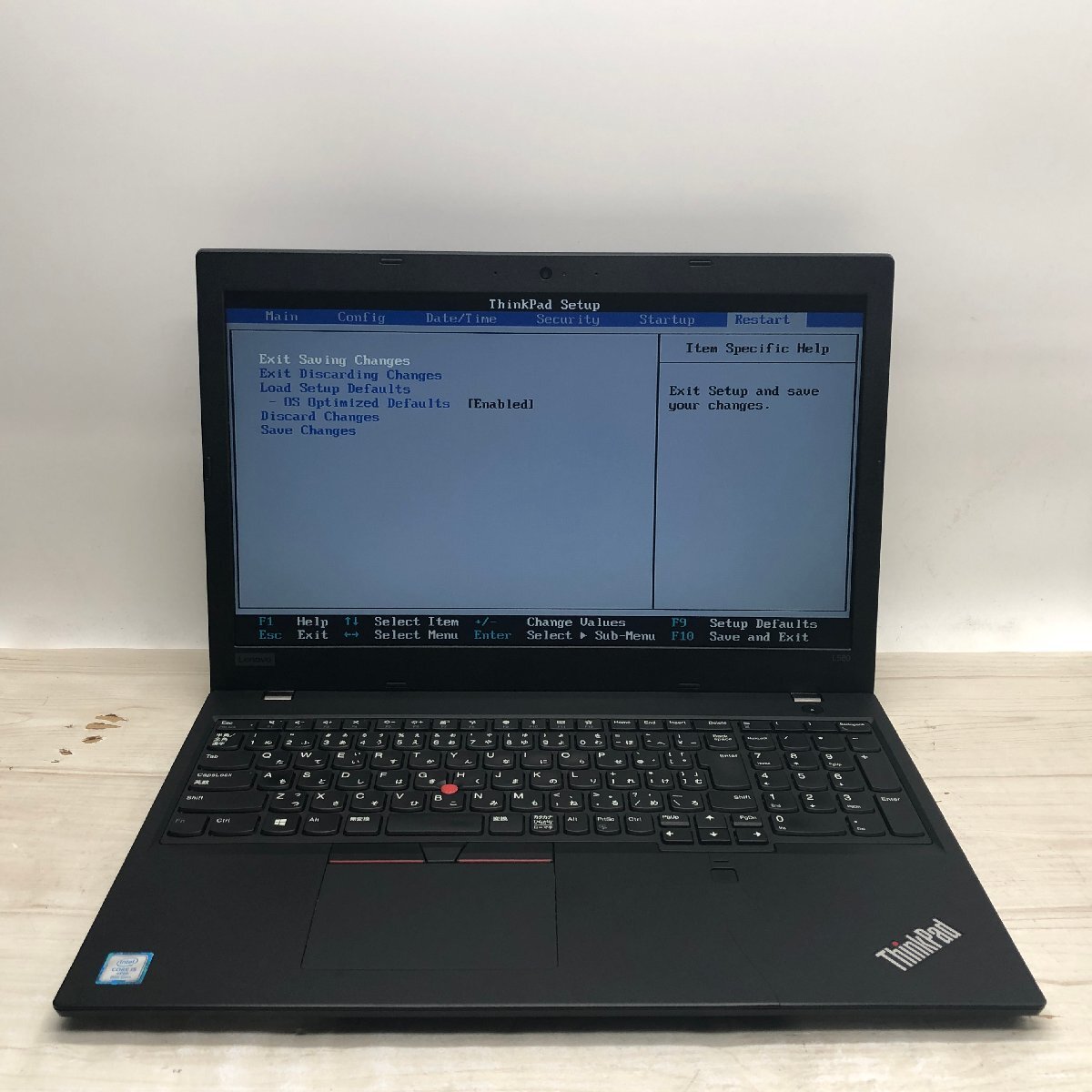 Lenovo ThinkPad L580 20LX-S1YY00 Core i5 8350U 1.70GHz/16GB/256GB(NVMe) 〔A0629〕_画像2