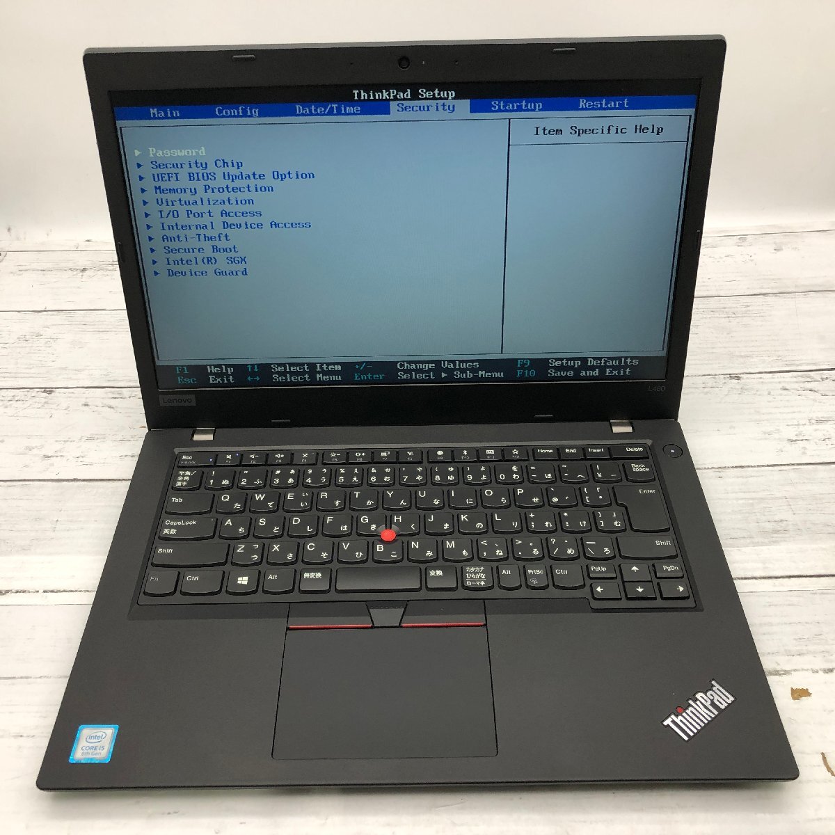 Lenovo ThinkPad L480 20LT-A00LJP Core i5 8250U 1.60GHz/8GB/256GB(NVMe) 〔C0120〕_画像2