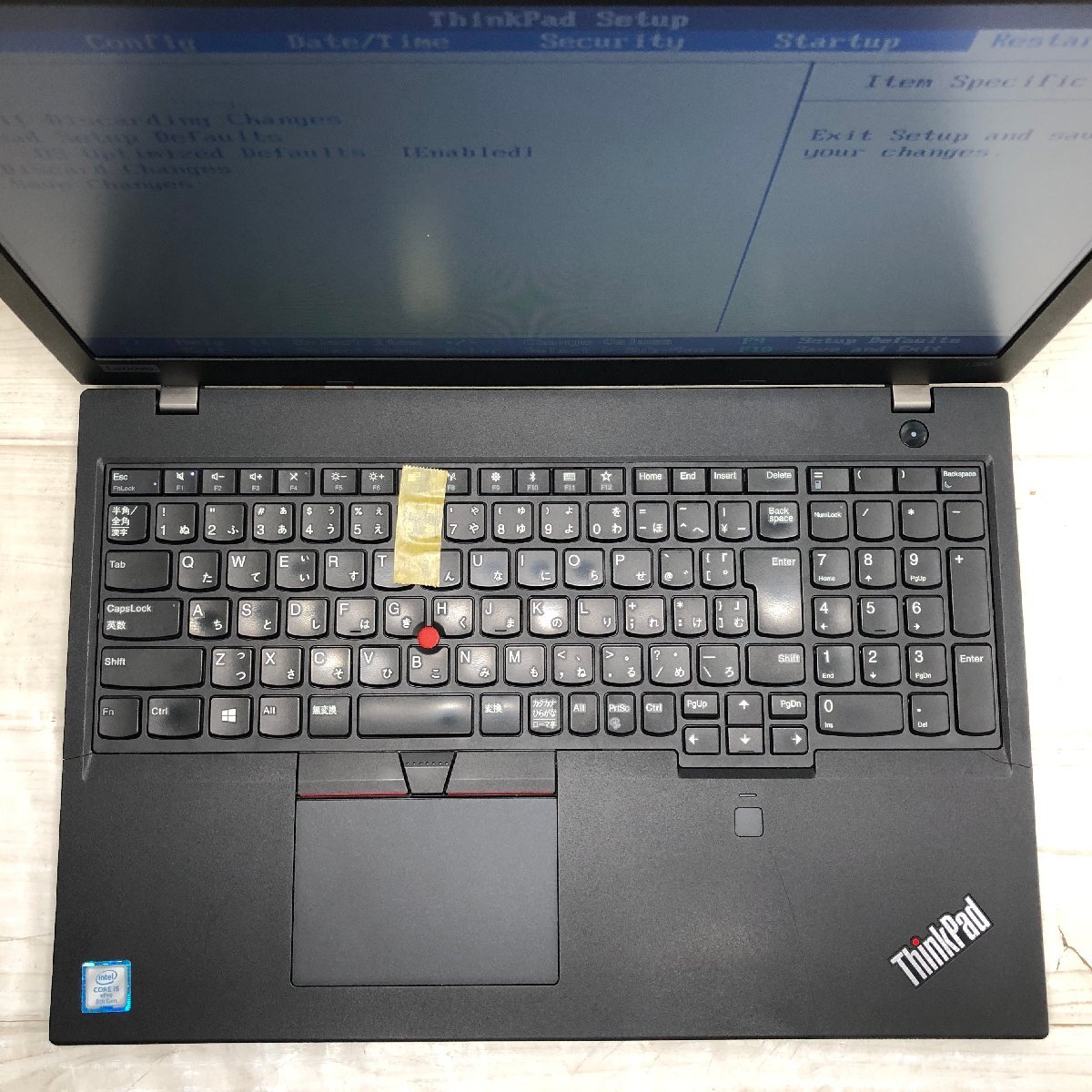 Lenovo ThinkPad L580 20LX-S1YY00 Core i5 8350U 1.70GHz/16GB/256GB(NVMe) 〔A0310〕_画像3