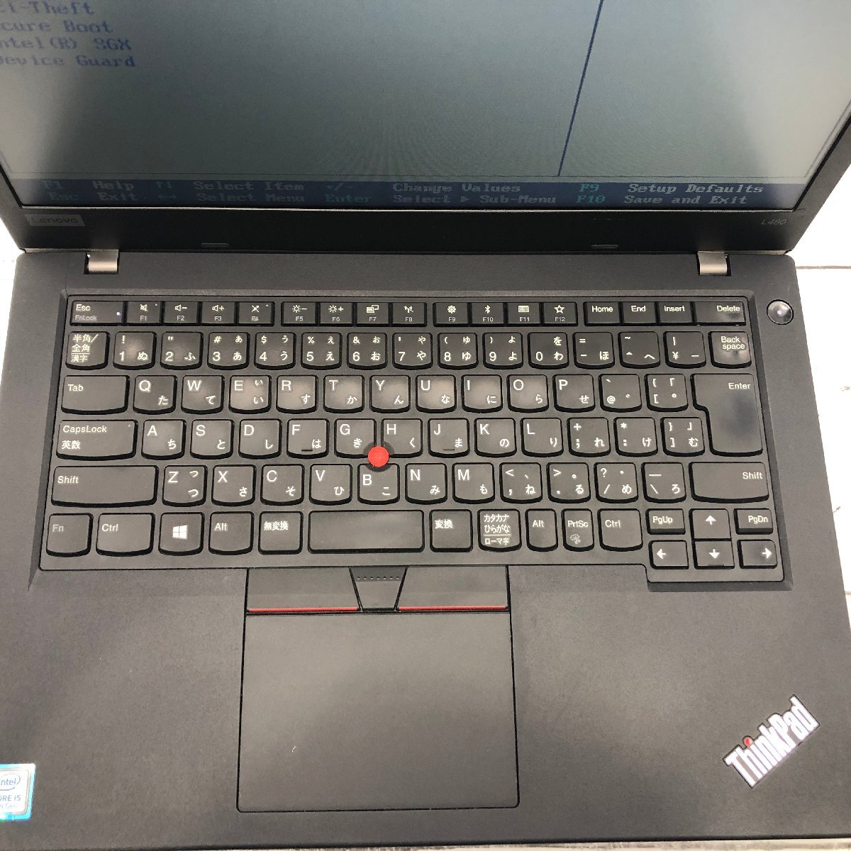Lenovo ThinkPad L480 20LT-A00LJP Core i5 8250U 1.60GHz/12GB/256GB(NVMe) 〔A0004〕_画像3