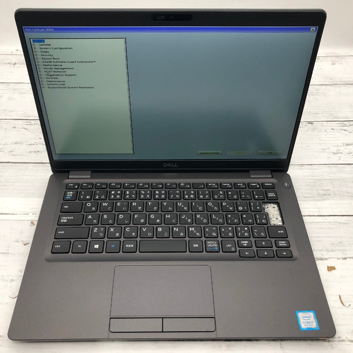 【難あり】 DELL Latitud 5300 Core i7 8665U 1.90GHz/32GB/256GB(NVMe) 〔C0131〕_画像2