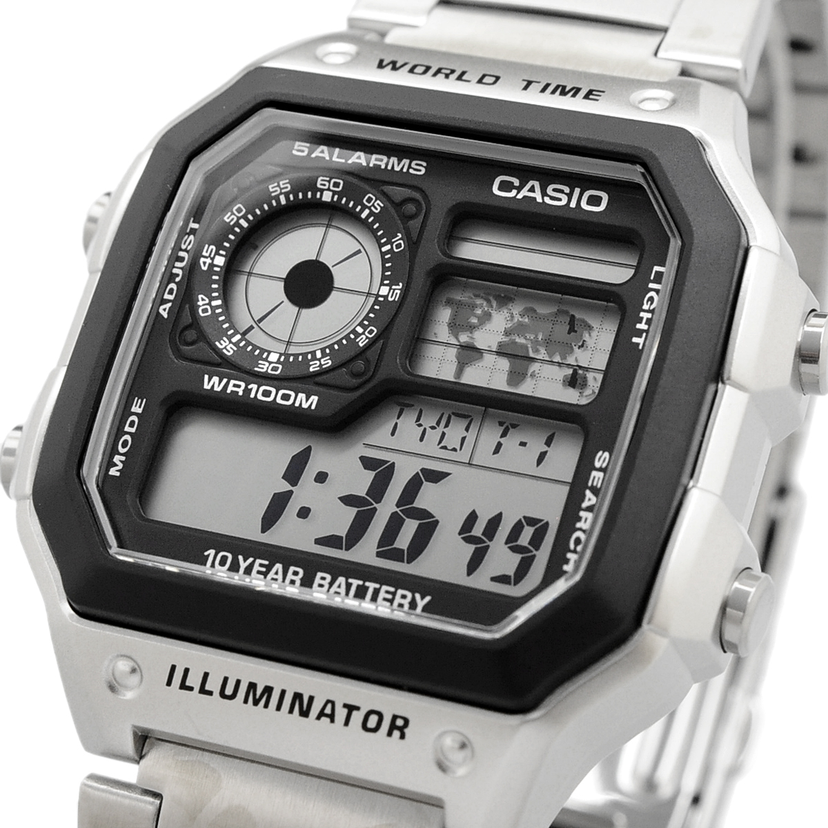 CASIO カシオ 腕時計 メンズ チープカシオ チプカシ 海外モデル デジタル AE-1200WHD-1AVの画像1