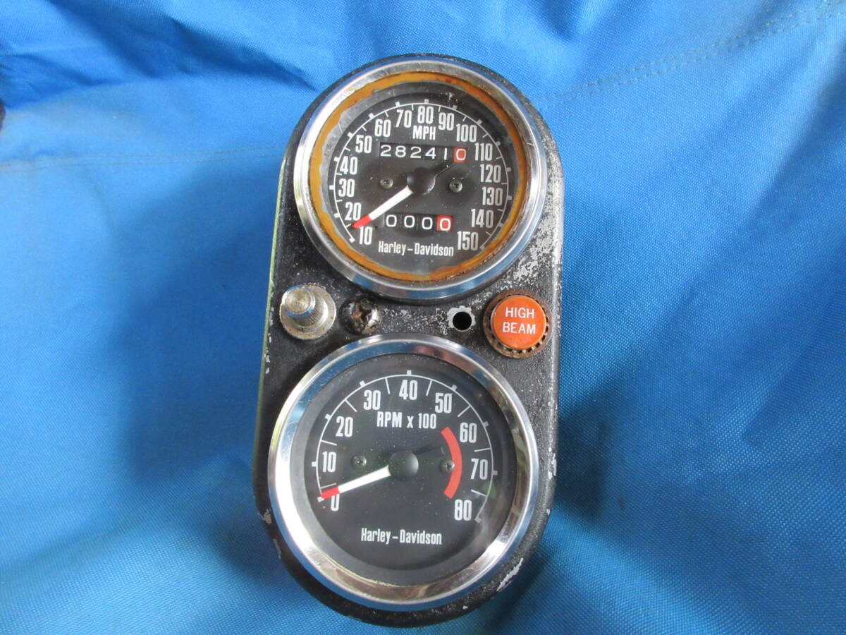 * Harley 78?79~ FXS? speed meter tachometer HarleyDavidson shovel 