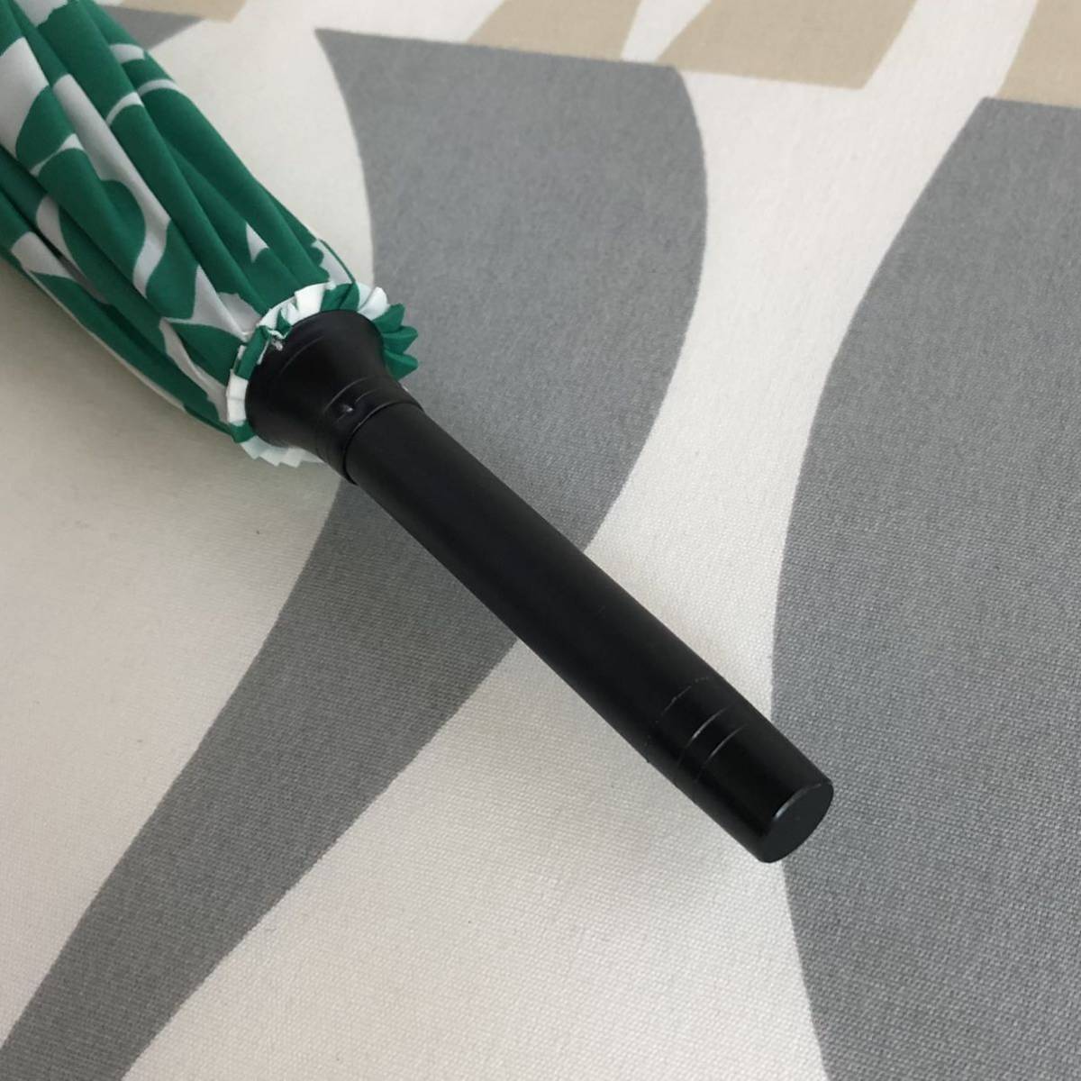 国内正規品 新品 marimekko Stick Mini Unikko マリメッコ 長傘 グリーン ワンタッチ