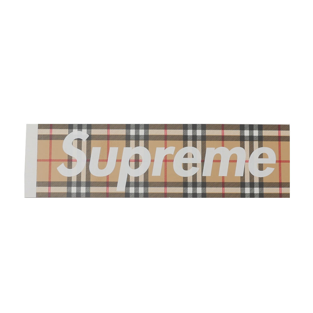 新品 　送料無料　Supreme Sticker ステッカー Burberry 1枚　ボックスロゴ　3枚　バーバリー_画像1