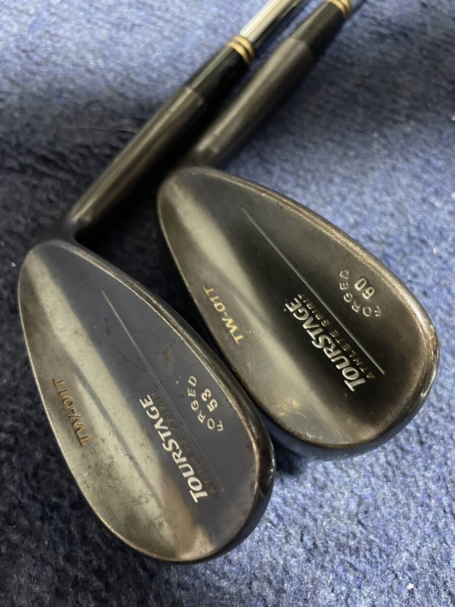 【USED希少】ブリヂストン ツアーステージ XーWEDGE　TW-01T（伊沢利光モデル）２本組　DGX100_画像1