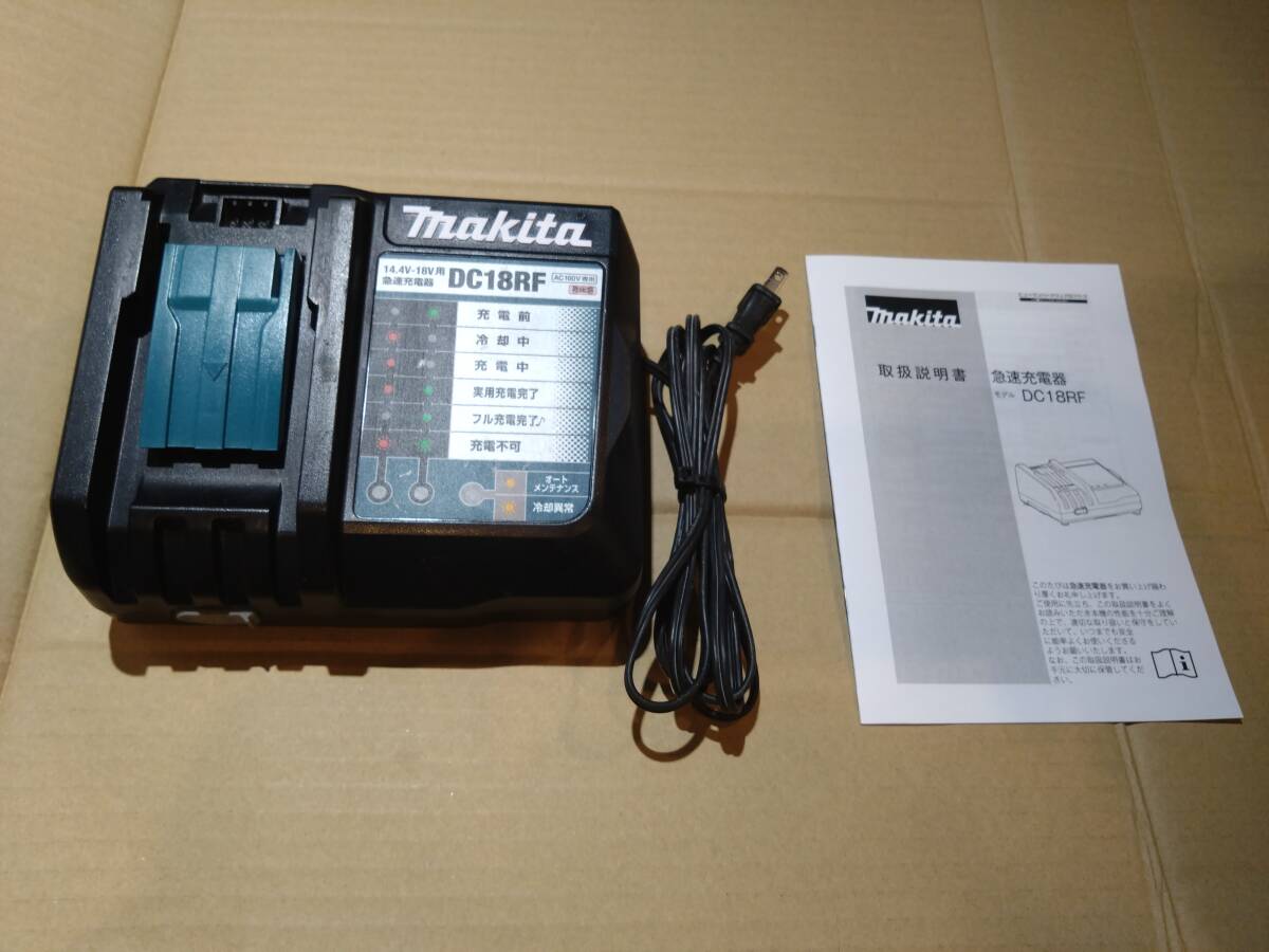 マキタ 純正 7.2V-18V用 急速充電器 DC18RF USB端子付き 純正品 0809519の画像1