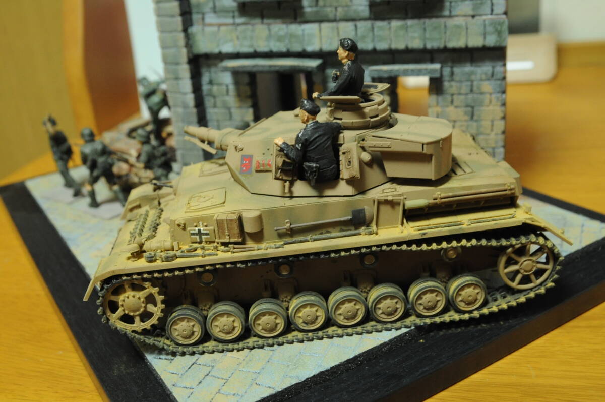 【完成品】ジオラマ タミヤ TAMIYA 1/35 ドイツ IV号戦車 F型 第二次大戦 田宮 Ausf panzer_画像3