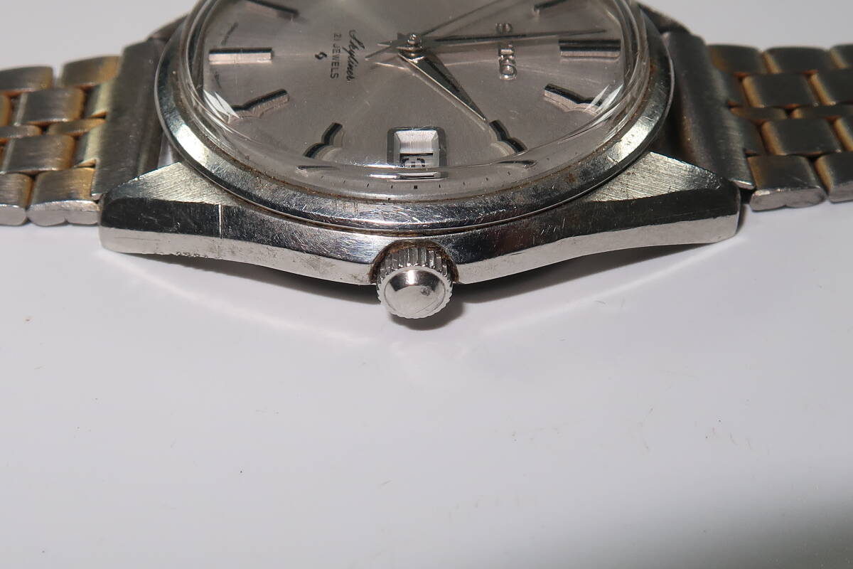 1円～ SEIKOセイコー スカイライナー 21石 6102-8000 手巻き メンズ腕時計の画像4
