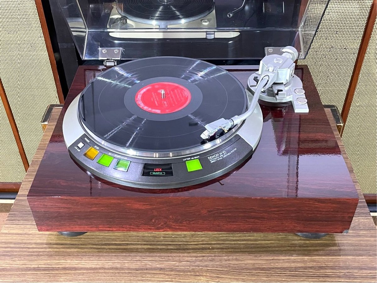  record player DENON DP-57L auto lift up weight 2 kind etc. attached our company maintenance / adjusted goods Audio Station