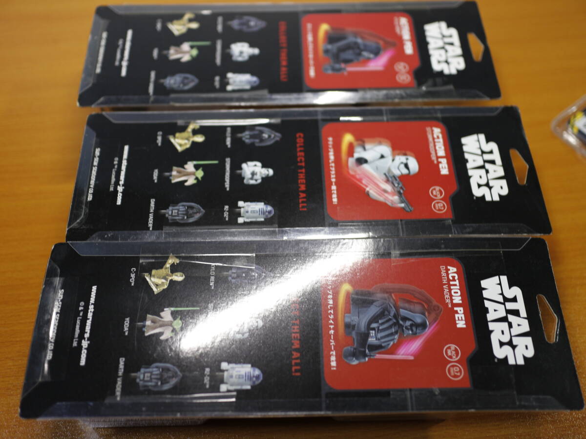 STAR WARS スターウォーズ アクションペン　ダース・ベイダー/ストーム・トルーパー/他　C-3PO LCDウォッチ　４点　コレクション/レア　　_画像6