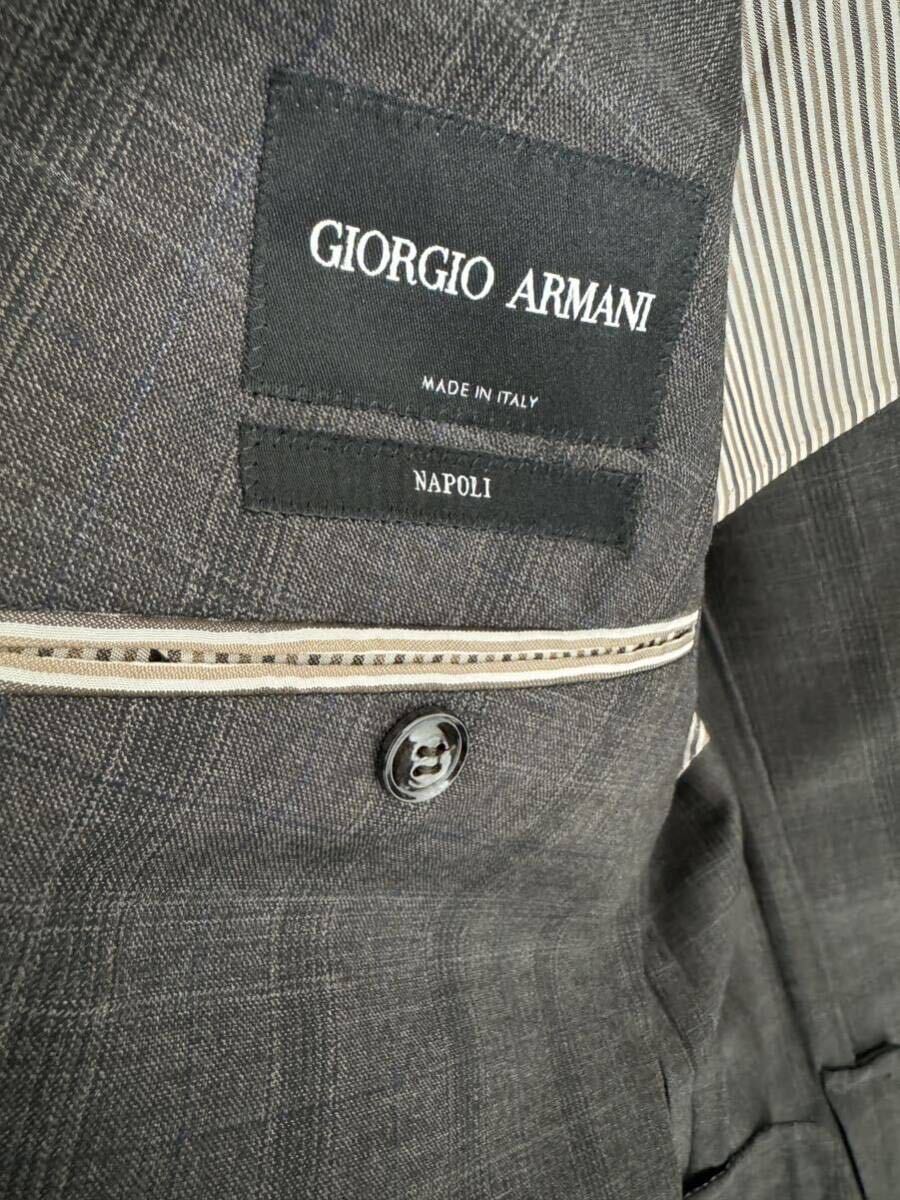 * прекрасный товар * обычная цена примерно 60 десять тысяч giorgio armani модный костюм 46joru geo Armani кожа пальто серый 