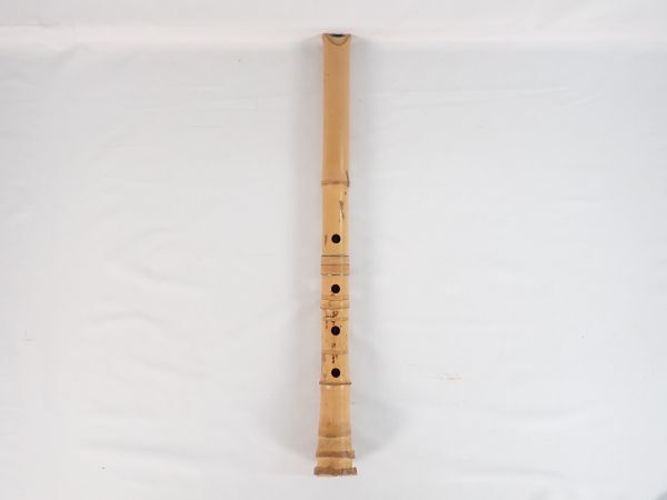 尺八 篁山調 精華 約55cm 楽器 和楽器 竹製 ハードケース 現状品の画像2