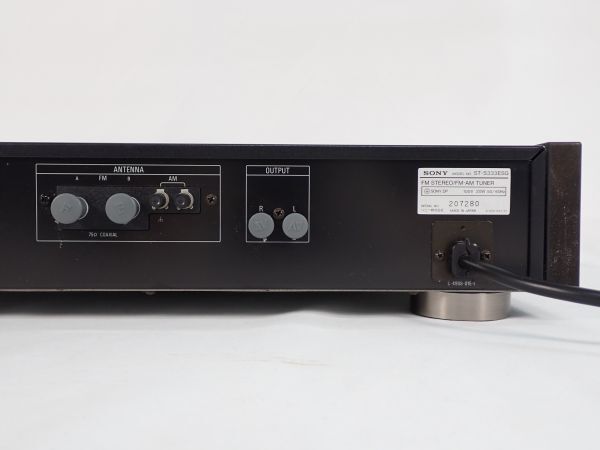 SONY ソニー FM/AM チューナー ST-S333ESG 音響機器 オーディオ機器 現状品の画像6