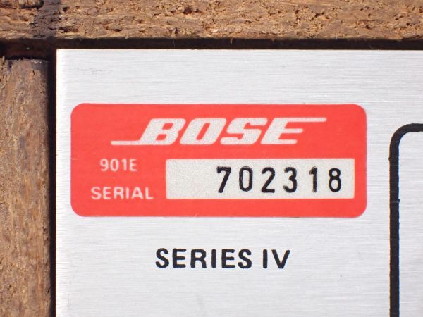 BOSE Bose equalizer 901 SERIES Ⅳ ACTIVE EQUALIZER audio equipment electrification only has confirmed 