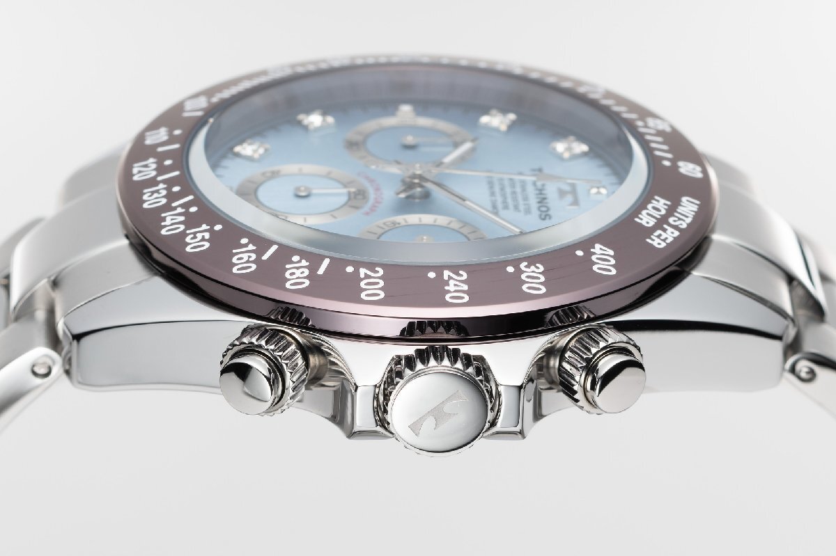 [ our shop limited goods ] new goods domestic regular goods TECHNOS Tecnos men's watch wristwatch [ natural diamond ice blue blue ]100m10 atmospheric pressure waterproof Divers ...