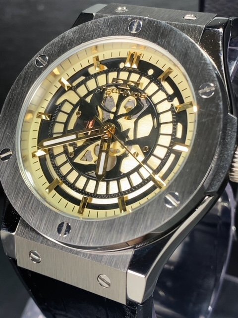 新品 腕時計 正規品 TECHNOS テクノス クオーツ アナログ腕時計 5気圧防水 ウレタンバンド シンプル ビジネス 3針 メンズ プレゼントの画像3