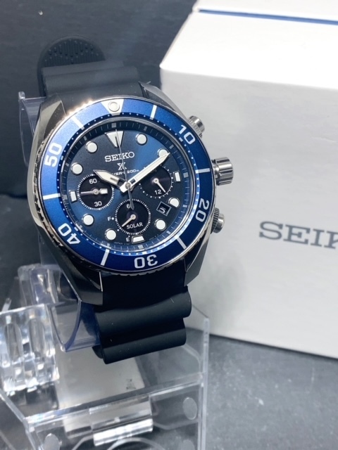 新品 SEIKO セイコー 正規品 PROSPEX プロスペックス 腕時計 ダイバー ソーラー クロノグラフ 20気圧防水 スモールセコンド SSC759J1の画像2