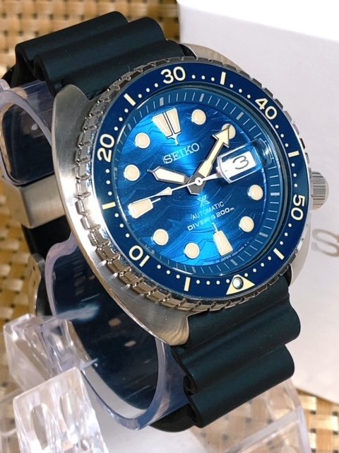 新品 SEIKO セイコー 正規品 PROSPEX プロスペックス 腕時計 キングタートル SAVE THE OCEAN 日本製 自動巻き ダイバー ラバー 20気圧防水の画像3