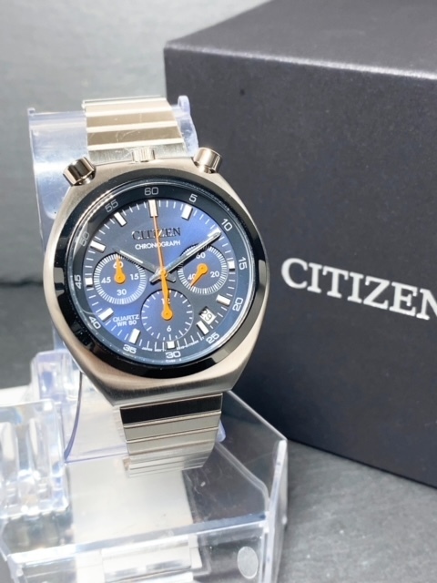 新品 シチズン コレクション レコードレーベル ツノクロノ 限定 腕時計 メンズ CITIZEN COLLECTION RECORD LABEL AN3660-81L 復刻モデル_画像4