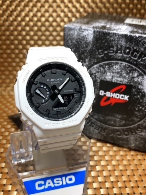 新品 CASIO カシオ 正規品 G-SHOCK ジーショック Gショック 腕時計 多機能 アナデジ腕時計 八角形 アーバンアウト プレゼント ホワイト_画像4