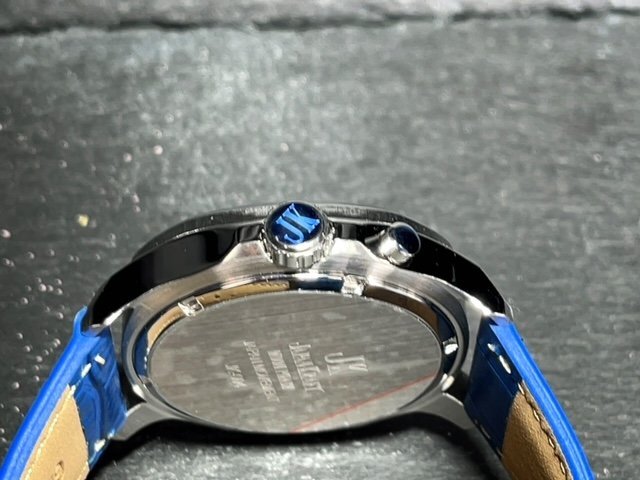 新品 JAPAN KRAFT ジャパンクラフト 正規品 クオーツ 腕時計 ビジネスウォッチ サン＆ムーン ジャパンムーブメント メンズ ブルーの画像10