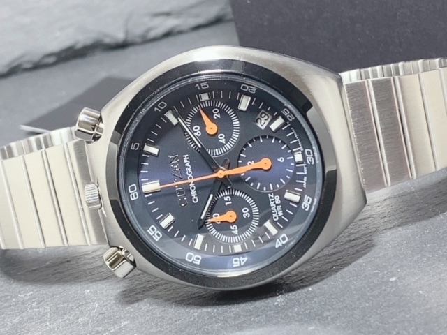 新品 シチズン コレクション レコードレーベル ツノクロノ 限定 腕時計 メンズ CITIZEN COLLECTION RECORD LABEL AN3660-81L 復刻モデルの画像6