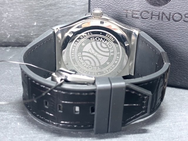 新品 腕時計 正規品 TECHNOS テクノス クオーツ アナログ腕時計 5気圧防水 ウレタンバンド シンプル ビジネス 3針 メンズ プレゼントの画像8