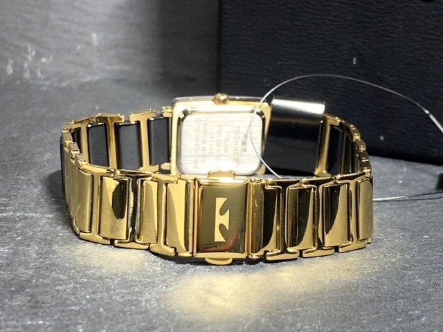 新品 TECHNOS テクノス 腕時計 正規品 アナログ腕時計 レディース 女性 クオーツ セラミック 3気圧防水 ブラック ゴールド プレゼントの画像7