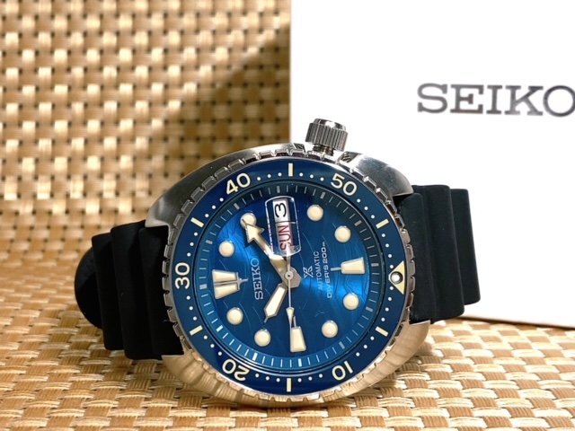 新品 SEIKO セイコー 正規品 PROSPEX プロスペックス 腕時計 キングタートル SAVE THE OCEAN 日本製 自動巻き ダイバー ラバー 20気圧防水の画像5