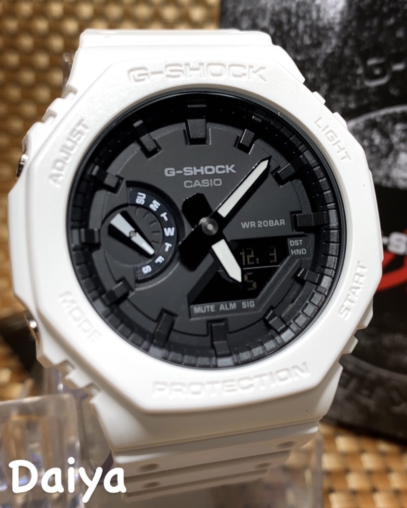 新品 CASIO カシオ 正規品 G-SHOCK ジーショック Gショック 腕時計 多機能 アナデジ腕時計 八角形 アーバンアウト プレゼント ホワイト_画像1