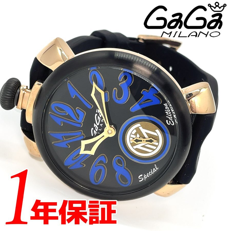 1 jpy new goods regular goods GAGAMILANO GaGa Milano men's wristwatch Intel collaboration Special Edition analogue self-winding watch small second b Switzerland meido