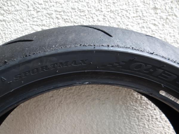 【中古】ダンロップ SPORTMAX α13SP 110/70R17 150/60R17 前後_画像3