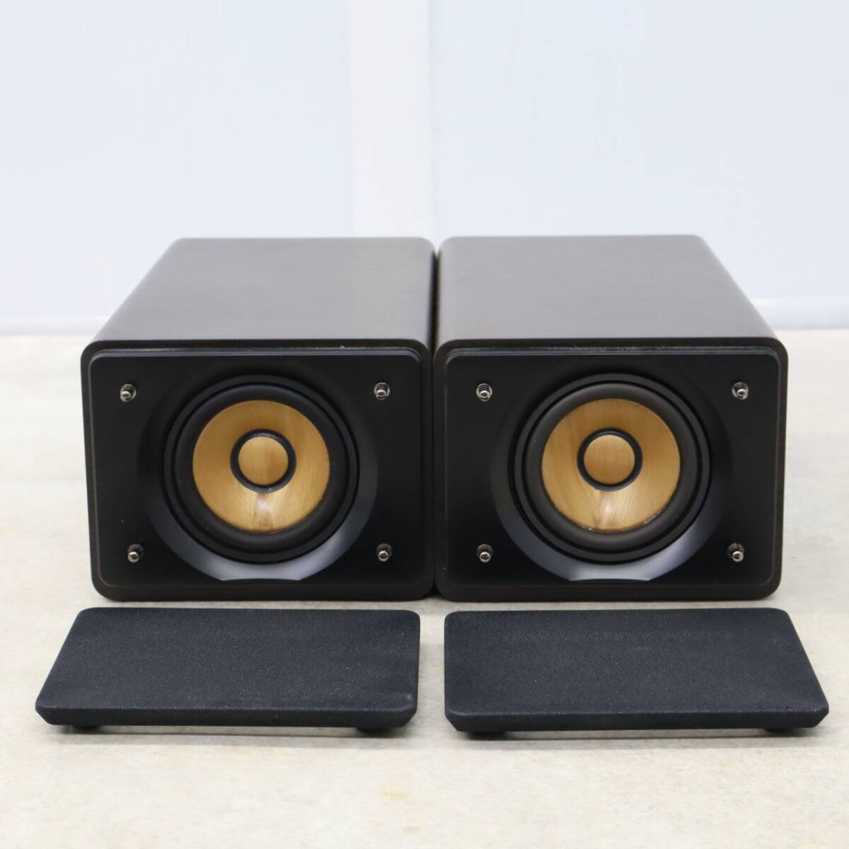 * beautiful goods! serial same number l full range wood corn speaker speaker system lJVC KENWOOD SP-EXS55 l left right * pair #P2781