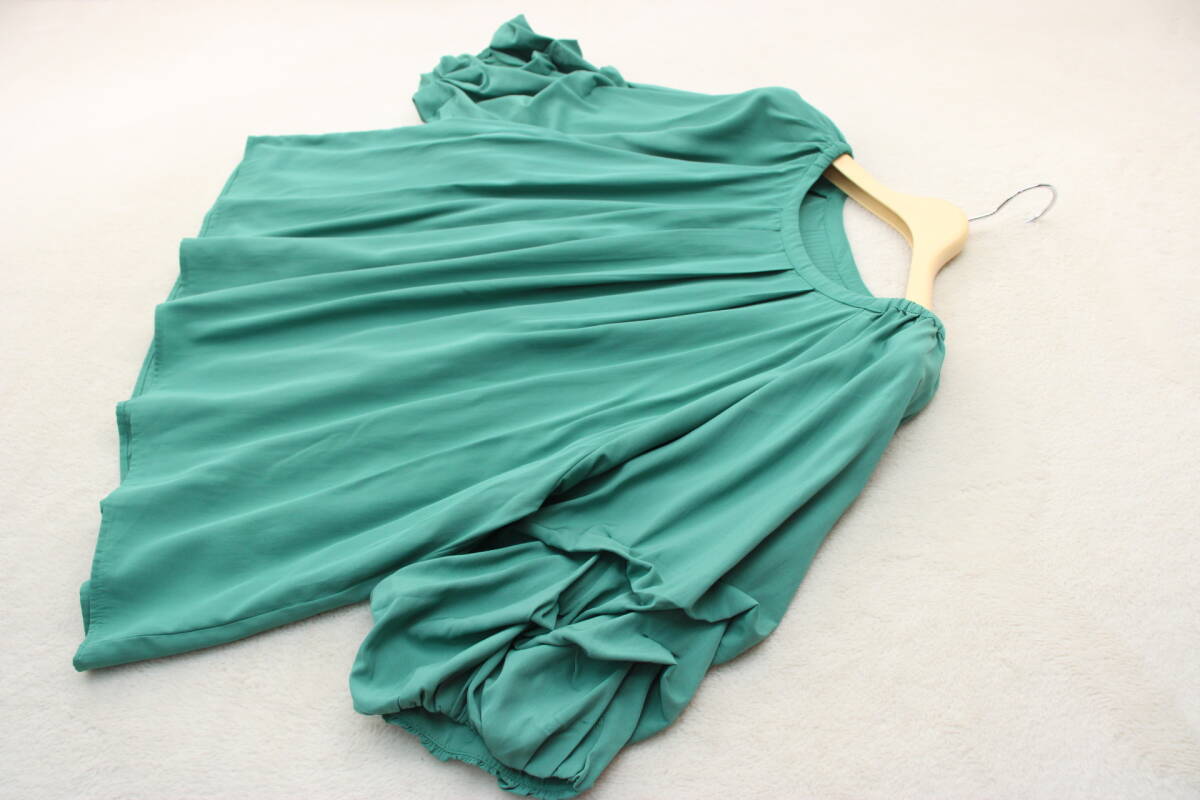 4-1827 новый товар булавка tuck whip рукав блуза F размер 