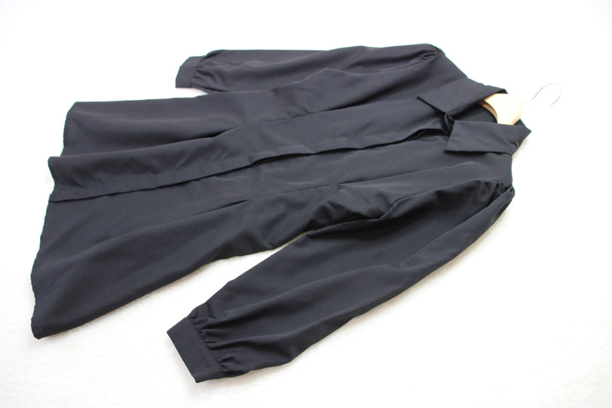 5-588 new goods waist bag rubber tuck shirt tunic F size 